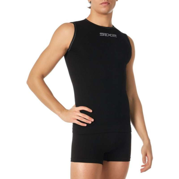 Débardeur thermique moto SIXS SMX ALL BLACK