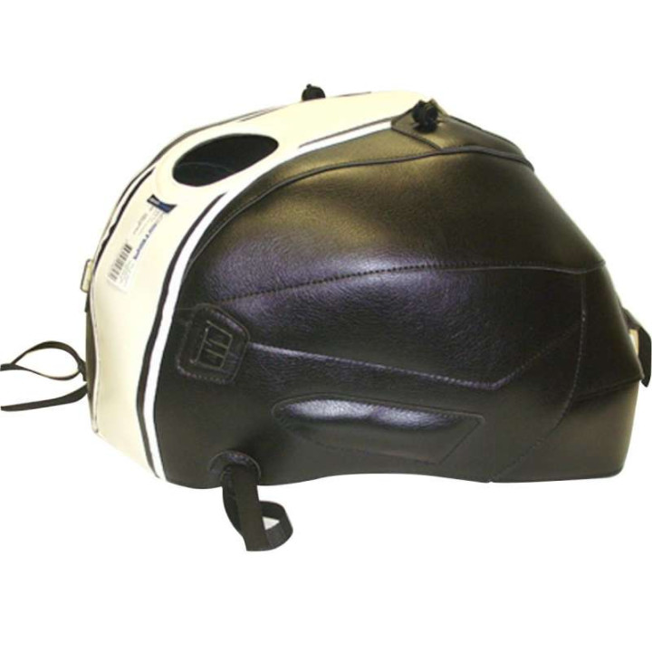 Tapis de réservoir Bagster noir/bandes blanches (1541J) BMW R1200R
