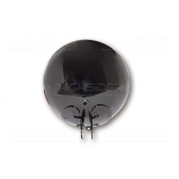 7-inch LED motorcycle headlight HIGHSIDER VOYAGE BLACK (bottom mount)