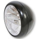7-inch LED motorcycle headlight HIGHSIDER VOYAGE BLACK (bottom mount)