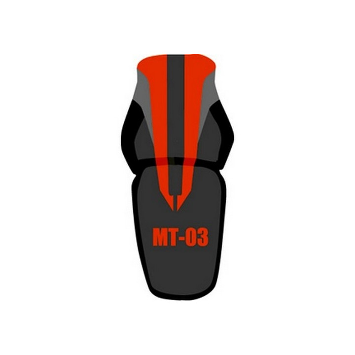 Saddle cover Bagster (2171D) Black/Tuile/Nubuck Anthracite/Letters Yamaha MT-03 07