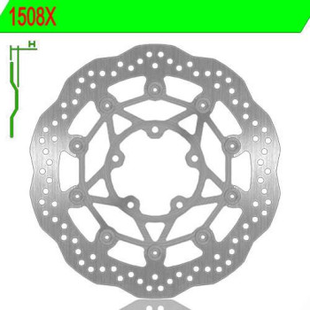 Front left brake disc NG 1508X STREET TRIPLE 675 R 13-17
