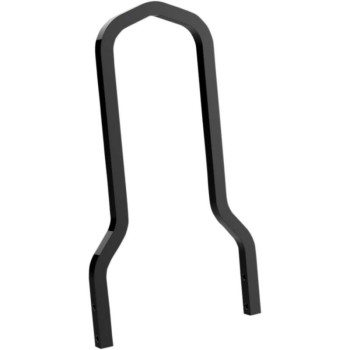 Support carré de Sissy bar noir 10" pour platines de fixation de 19cm