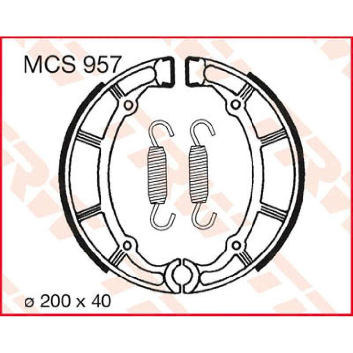 TRW MCS957 brake shoes
