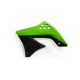 Acerbis Kawaski KX-F450 black/green radiator fins (0013135.553.009)