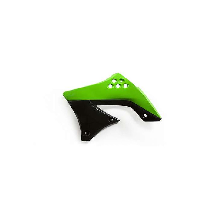 Acerbis Kawaski KX-F450 black/green radiator fins (0013135.553.009)