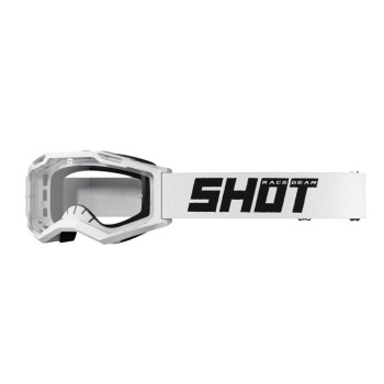 Masque moto cross Shot ASSAULT 2.0 SOLID WHITE GLOSSY