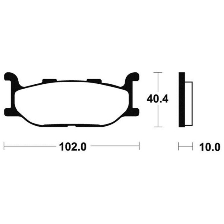 Front brake pads Bendix MSS163 Yamaha T-Max 500 01-03
