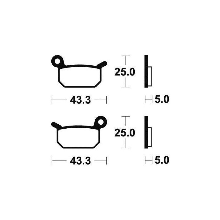 Brake plates metal fried BENDIX MO294