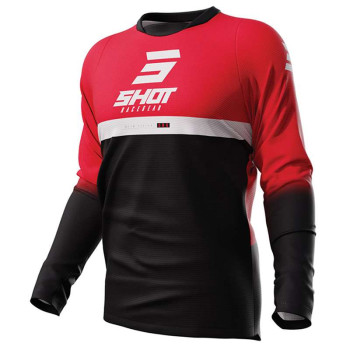 Maillot moto cross Shot DEVO REFLEX ROUGE
