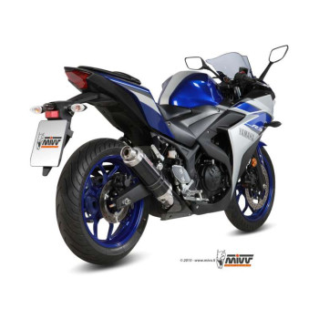 Mivv GP approved muffler Inox black (Y.048.LXB) Yamaha YZF-R3
