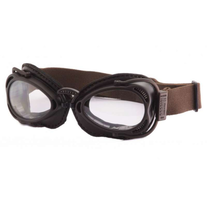 Vintage Nannini HOT ROD sunglasses Brown/Brown, clear lenses