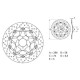 Front brake disc Brembo Oro series 78B40826