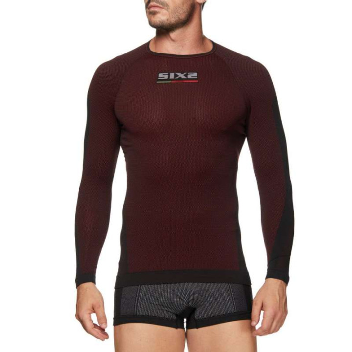 Maillot thermique moto SIXS TS2 DARK RED