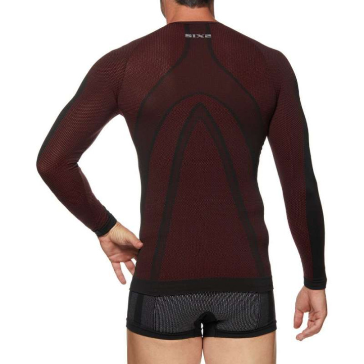 Maillot thermique moto SIXS TS2 DARK RED