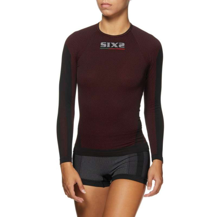 Maillot thermique moto SIXS TS2 DARK RED
