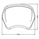 Puig matte black faceplate (3812J) Yamaha XV950