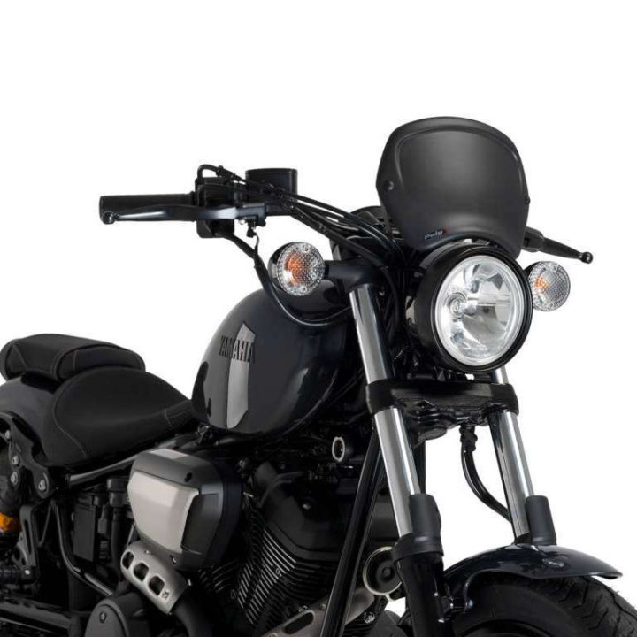 Puig matte black faceplate (3812J) Yamaha XV950