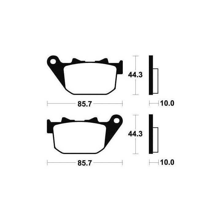 Brake plates metal fried Tecnium MR308