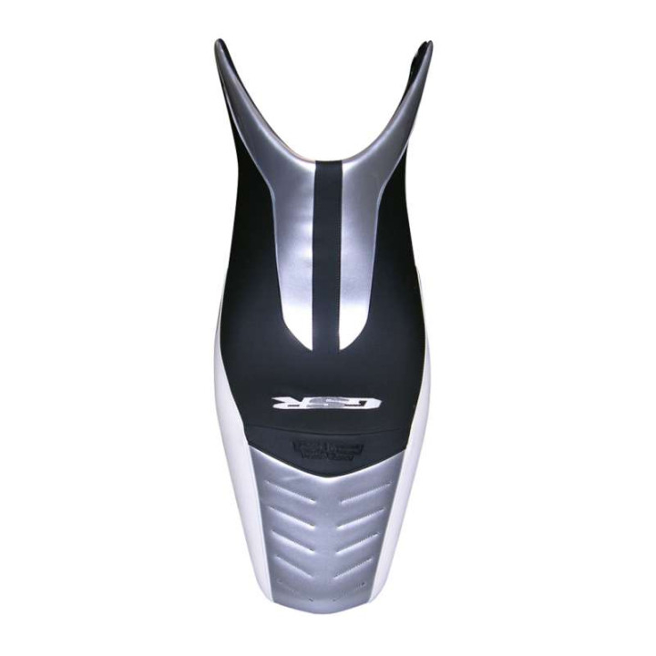 Housse de selle Bagster (2176LK) Blanc/Noir/Gris Metallise/Lettres Gris et Blanc Suzuki GSR600 (série spéciale Bagster) 09-10
