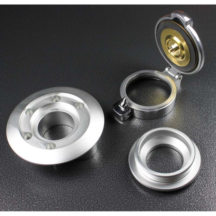 Trappe à essence vintage MONZA 2,5" + adaptateur BMW R NINE T