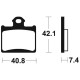Brake pads metal fried BENDIX MOR372