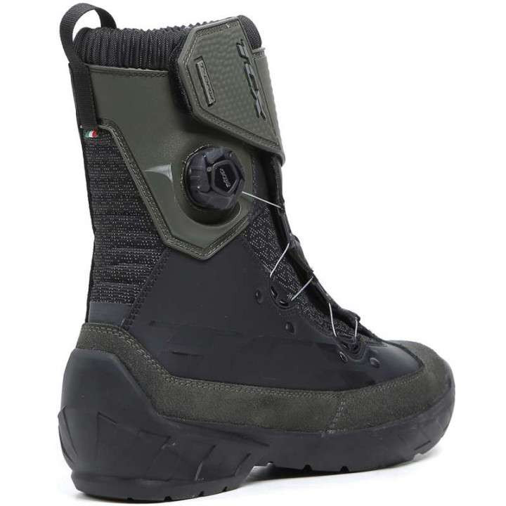 TCX INFINITY 3 MID WP Black/Khaki motorcycle boots