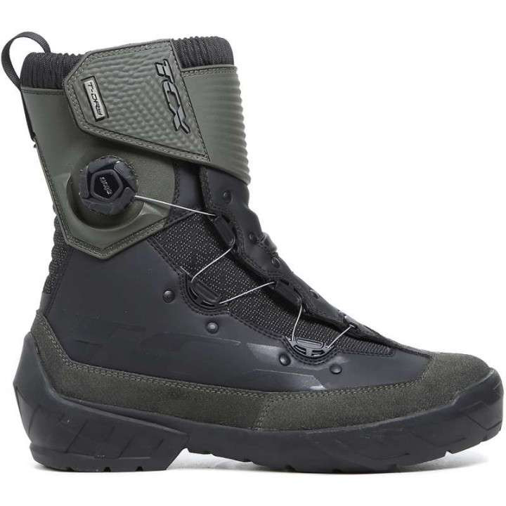 TCX INFINITY 3 MID WP Black/Khaki motorcycle boots