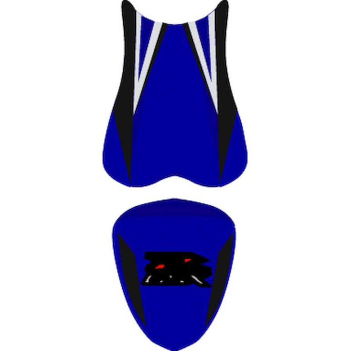 Saddle cover Bagster (2175I) Blue Fonce/Carbone/Argent/Red Letters and Blanch Suzuki GSX750R 07