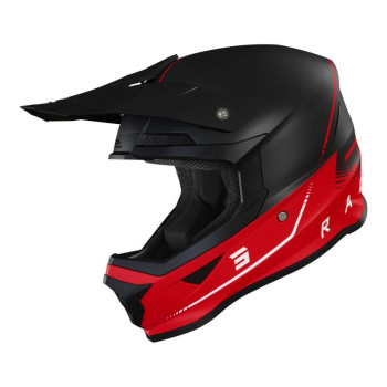 Casque moto cross Shot FURIOUS RAW 3.0 2022 BLACK RED MATT