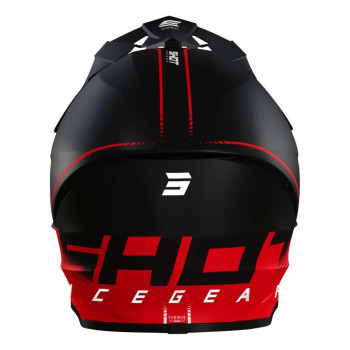 Casque moto cross Shot FURIOUS RAW 3.0 2022 BLACK RED MATT