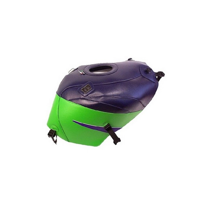 Tapis de réservoir Bagster bleu fonce/vert/pointe violet (1359I) Kawasaki ZX9 R