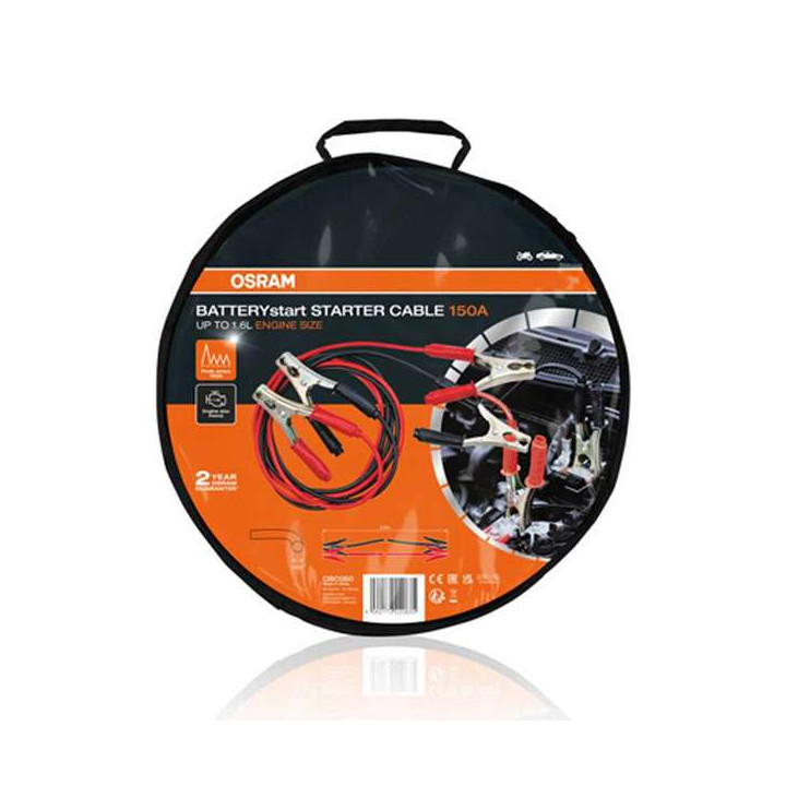 Osram car/motorcycle jumper cables 2,5m