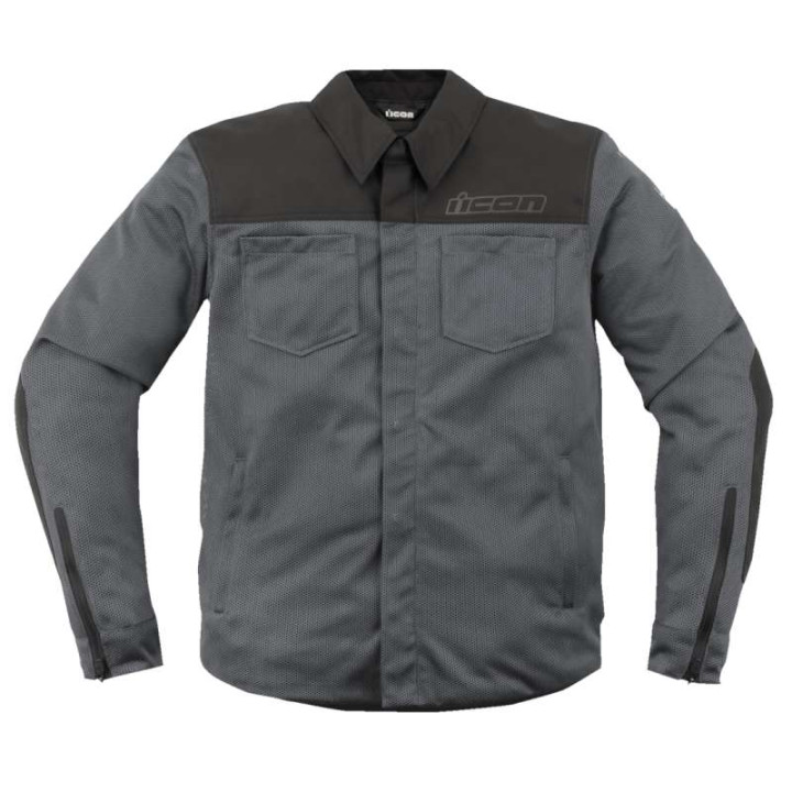Icon UPSTATE MESH GREY motorcycle shirt