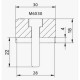 Mirror adapter for handlebar clamp (9871N) APRILIA Mirror adapter for handlebar clamp (9871N) APRILIA