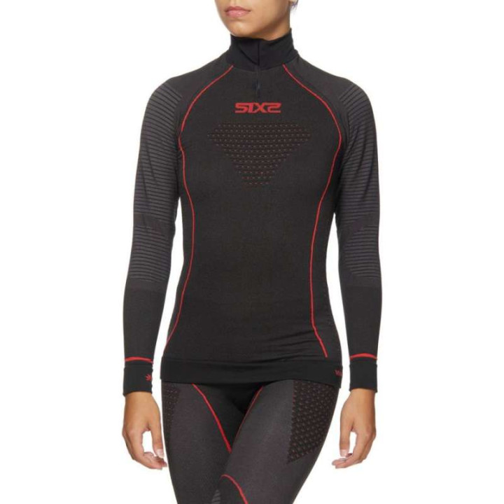 Maillot thermique moto SIXS TS13W CU BLACK CARBON