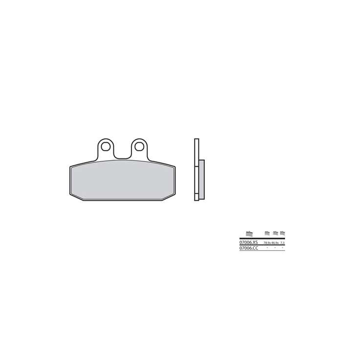 BREMBO front brake pads 07006XS