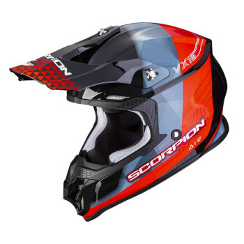 Casque cross Scorpion VX-16 EVO AIR GEM Noir / Rouge