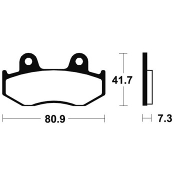 Plaquettes de frein moto organique Bendix MA58
