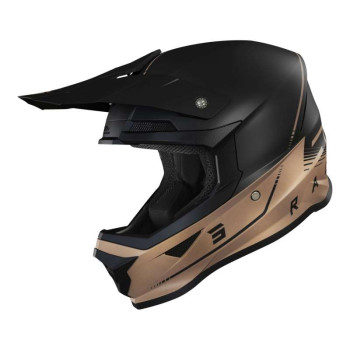 Casque moto cross Shot FURIOUS RAW 3.0 2022 BLACK BRONZE MATT