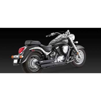 Ligne complète Vance & Hines TWIN SLASH noir (48293) Suzuki M50/C50 Boulevard