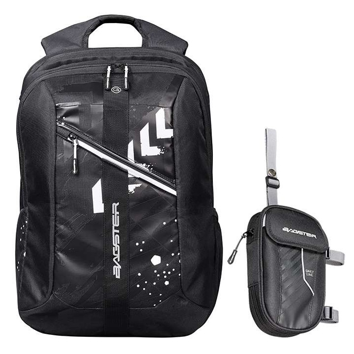 Pack pilote Bagster Sac à dos COMPAK + Sacoche cuisse D-LINE Noir/Blanc  Pack pilote Bagster Sac à dos COMPAK + Sacoche cuisse D-LINE Noir/Blanc