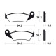 Motor brake pads Tecnium MO194