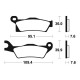 Brake plates metal fried Tecnium MO410