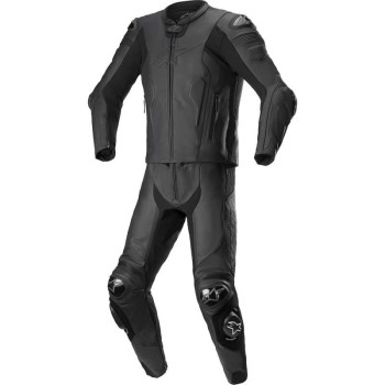 Alpinestars MISSILE V2 2PC Leather Motorcycle Suit Black