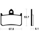 Plaquettes de frein organique BENDIX MA122