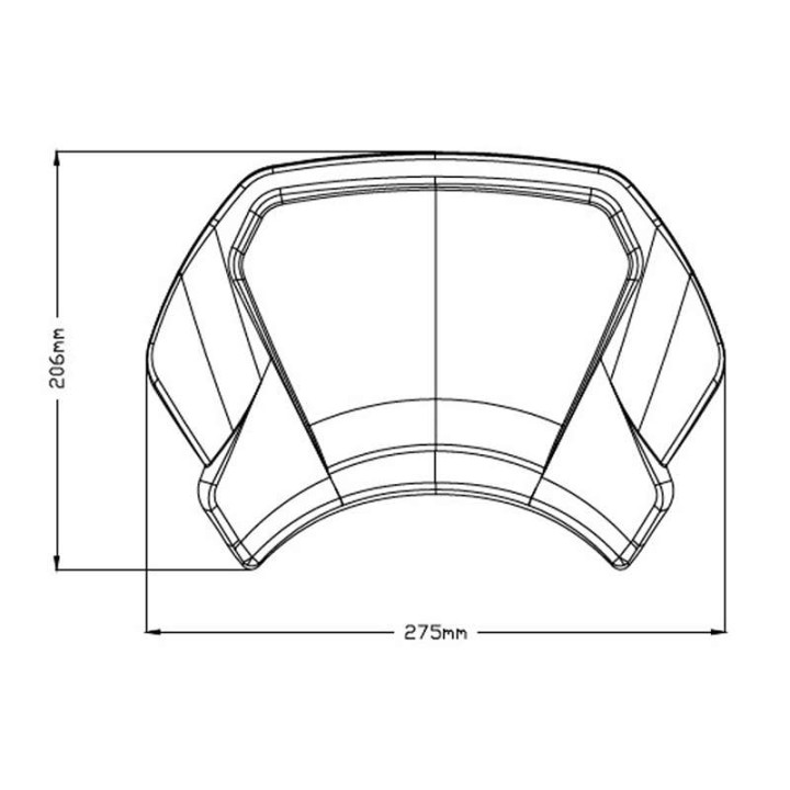 Plaque frontale aluminium Puig (3813) Yamaha XV950 Plaque frontale aluminium Puig (3813) Yamaha XV950