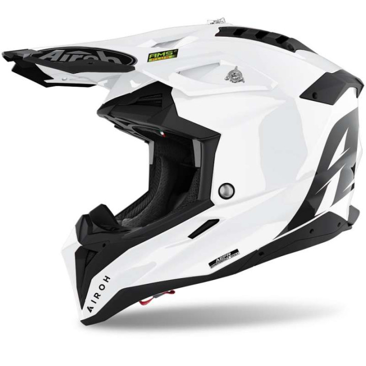 Airoh AVIATOR 3 WHITE motocross helmet Airoh AVIATOR 3 WHITE motocross helmet