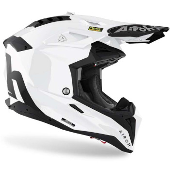 Casque moto cross Airoh AVIATOR 3 BLANC