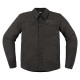 Icon UPSTATE CANVAS BLACK motorcycle shirt